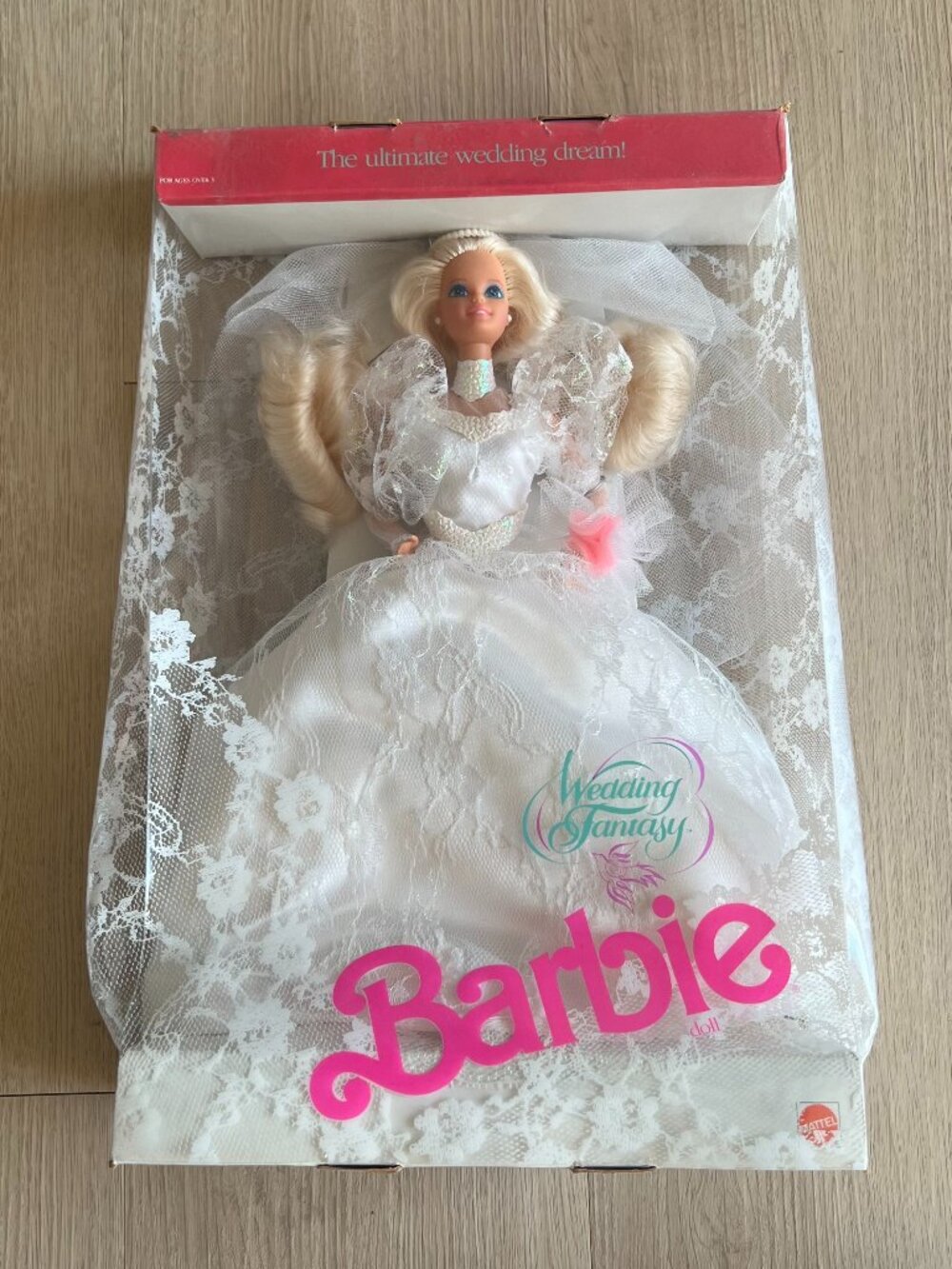 Mattel Barbie Wedding Fantasy Doll 1989 11.5in Original Open Box MPN 2125